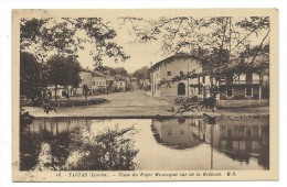 TARTAS -PLACE DU FOYER MUNICIPAL, VUE DE LA MIDOUZE -Landes (40) -Circulé 1942 - Tartas