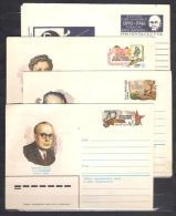 Lot 248 USSR Writers  4 Postal Covers With Printed Original Stamp MNH - Zonder Classificatie