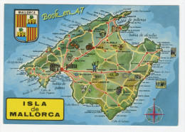 {45917} Isla De Mallorca , Carte Multivues Et Illustrations ; Baléares - Cartes Géographiques