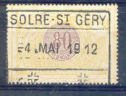K408 Belgie Spoorwegen Met Stempel SOLRE ST GERY - 1895-1913