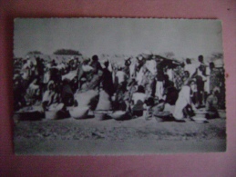 CPSM AFRIQUE - TCHAD - FORT-LAMY N°1 SCENE DU MARCHE - Tsjaad