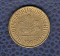 Allemagne 1987 Pièce De Monnaie Coin 5 Pfennig - 5 Pfennig