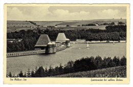 Möhnesee - S/w Sperrmauer Bei Vollem Becken - Möhnetalsperre