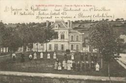 Maraye-en-Othe (Aube) Place De L´Eglise Et Mairie - Marcilly