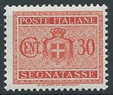 1945 LUOGOTENENZA SEGNATASSE 30 CENT NO FILIGRANA MNH ** - T70 - Postage Due