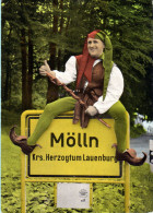 Mölln - Ortsschild Mit Eulenspiegel - Mölln