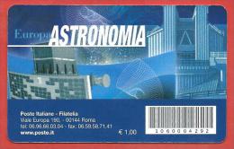 TESSERA FILATELICA ITALIA - 2009 - EUROPA - Astronomia - Telescopio Galileo - Philatelic Cards