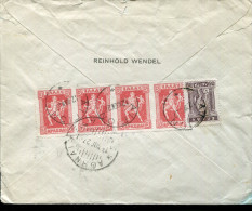 GREECE EGHION 1927 NICE FRANKING REGISTERED COVER TO SWEDEN - Covers & Documents