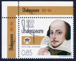 2014 VATICANO "SHAKESPEARE" SINGOLO MNH - Neufs