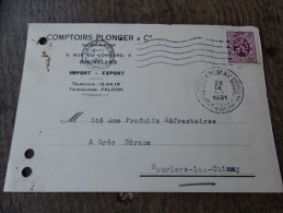 N°284 Obl Machine Et TB Obl De CHIMAY Du 28/09/1931 - Sonstige & Ohne Zuordnung