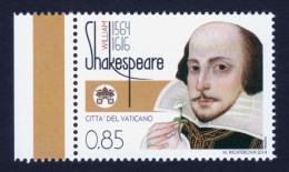 2014 VATICANO "SHAKESPEARE" SINGOLO MNH - Neufs