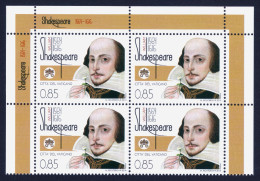 2014 VATICANO "SHAKESPEARE" QUARTINA MNH - Neufs