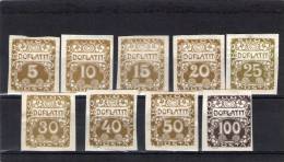 TCHECOSLOVAQUIE 1919-22 TAXE * - Timbres-taxe