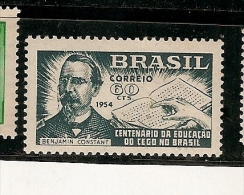 Brazil ** & Centenário Da Educação Do Cego No Brasil, Instituto Benjamim Constant 1854-1954 - Unused Stamps