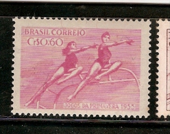 Brazil ** &  Jogos Da Primavera 1955  (610) - Unused Stamps