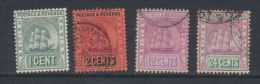 Guiana British - Guyane Anglaise 1905  Wmk CA Multiple 1c , 2c , 12c And 24c - Britisch-Guayana (...-1966)