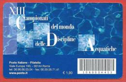 TESSERA FILATELICA ITALIA - 2009 - Campionati Del Mondo Delle Discipline Acquatiche - Philatelic Cards