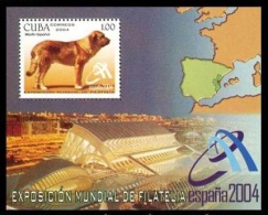 CUBA 2004 - FAUNA - PERROS - DOGS - CHIENS  - BLOCK - Neufs