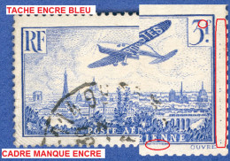 1936   N° 12 AÉRIENNE   AVION SURVOLANT PARIS  OBLITÉRÉ - Gebruikt