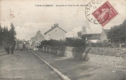 CPA L'Isle Sur Serein - Entrée De La Ville Du Coté D'Avallon - L'Isle Sur Serein