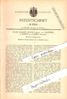 Original Patent - F.J. Anton Freiherr Von Palstring In Kötitz B. Coswig ,1883, Apparat Für Kutsche , Wagenbau , Pferde ! - Coswig