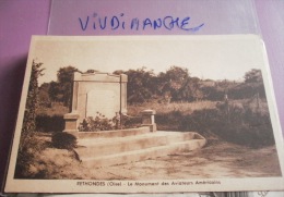 60 - RETHONDES - LE MONUMENT DES AVIATEURS AMERICAINS - CPA VIERGE ED. DEROUIN PHOTO HUTIN - Rethondes