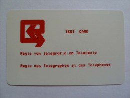 BELGIUM - Alcatel - Test Card For RTT In Red - 2 Or 3 Known - Extremely RARE - [3] Tests & Services