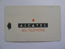 BELGIUM - Alcatel - Lab System Test Card - Plastic With Barcode - Mint - Extremely RARE - [3] Dienst & Test