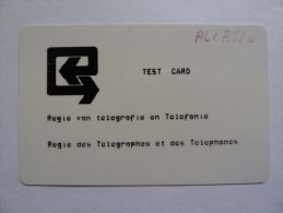 BELGIUM - Alcatel - Test Card For RTT In Black - 2 Or 3 Known - Extremely RARE - [3] Servicios & Ensayos