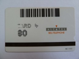 BELGIUM - Alcatel Engineer Test Card - Card 4 - 30 Units - Brussels Square - Only 2 Pieces Known - Very RARE - Service & Tests
