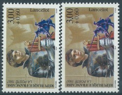 [06] Variété : N° 3115 Lancelot Visage Jaune Au Lieu D'orangé +  Normal  ** - Unused Stamps