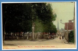 37 - NEUILLE PONT PIERRE -- Placze Du Mail Et Rue Basse - Neuillé-Pont-Pierre