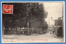 37 - NEUILLE PONT PIERRE -- Placze Du Mail Et Rue Basse - Neuillé-Pont-Pierre