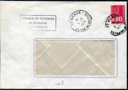 FRANCE - N° 1816 / LETTRE DE MEAUX LE 8/11/1974 , AVEC CACHET CHAMBRE DE COMMERCE , GRÉVE DE 1974 - TB - Andere & Zonder Classificatie