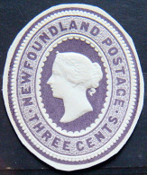 NEWFOUNDLAND 1897 3c Queen Victoria Mint Piece Of Stationery - Postwaardestukken