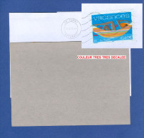 2002  N°  3494  DEUX BANDES PHOSPHORESCENTES    ENVELOPPE OBLITÉRÉ - Storia Postale