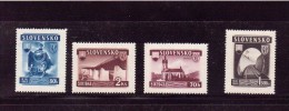 SLOVAQUIE 1943 CHEMIN DE FER     YVERT N°90/93  NEUF MNH** - Ungebraucht