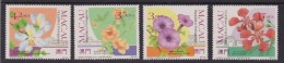 Macao Flowers Fiori 4 V. Mnh - Ungebraucht