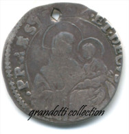 BOLOGNA ALESSANDRO VII RARO CARLINO 1666 MONETA ARGENTO - Feodale Munten