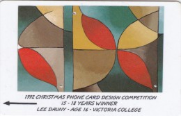 Jersey, 23 JER D,  Xmas Phonecard Design Competition, Winner15 To 18 Years, 2 Scans - Noel