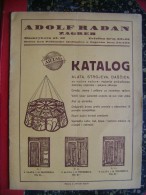 Croatia-Hrvatska-Yugoslavia-Katalog-Adolf Radan-Zagreb-statuary-woodcut  (k-1) - Langues Slaves