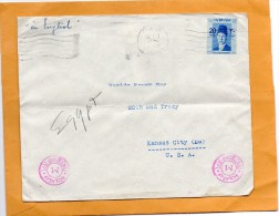 Egypt Cover Mailed To USA - Storia Postale