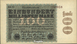 Deutsches Reich Rosenbg: 106v, Wasserzeichen Rauten Bankfrisch 1923 100 Millionen Mark - 100 Mio. Mark