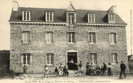 TREGUIGNEC (22) Façade Du Grand Hotel De La Plage  De Trestel En Trénou Animation - Andere & Zonder Classificatie