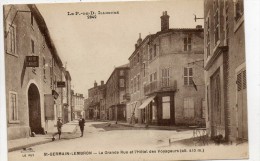 CPA- SAINT-GERMAIN-LEMBRON (63) - La Grande Rue Et L'Hôtel Des Voyageurs - Saint Germain Lembron