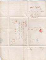 Suisse  Préphilatélie Geneve 1841, A E D, Cachet PP, Suisse Par Ferney (Noel 1147) - ...-1845 Prefilatelia
