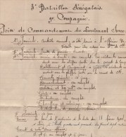 3e Bataillon Senegalais - Prise De Commandement Du Lieutenant Surre - Document D Un Page - 1914 - Zonder Classificatie