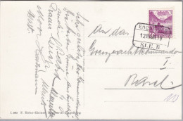 Heimat OW ENGELBERG 1939-03-12 Bahnstation Stempel Auf AK - Railway