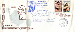 Polynésie - Premier Vol TAI  - TAHITI NOUVELLE CALEDONIE - 6 Mai 1961 - R 1564 - Lettres & Documents