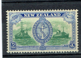 NEW ZEALAND 1946 BOATS AND SHIPS NAVY - Unused Stamps